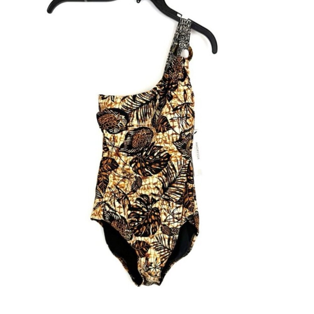 Amoressa Women’s One Shoulder One Piece Swimsuit Size 6